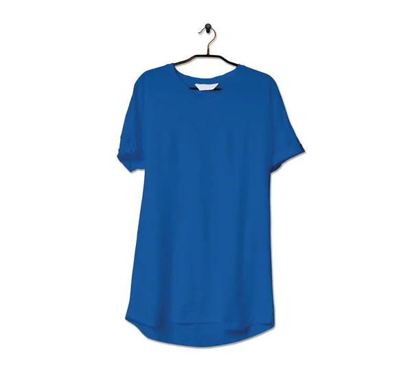 Chwycić Ten Imponujący Realistyczny Tshirt Makiety Princess Blue Color Dać — Zdjęcie stockowe