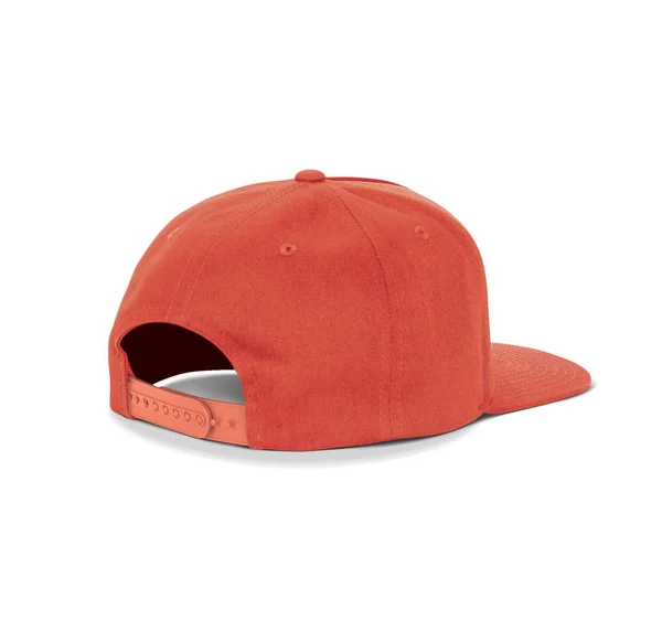 Une Casquette Danseuse Vierge Back View Mock Flame Scarlet Color — Photo