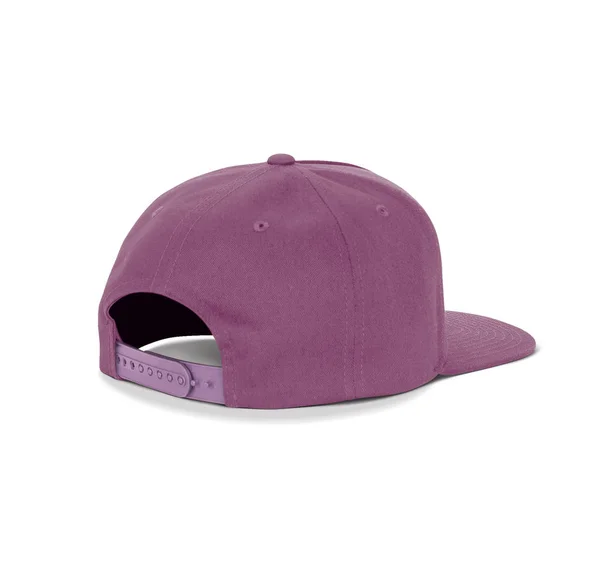 Een Lege Back View Danser Cap Mock Magenta Paarse Kleur — Stockfoto