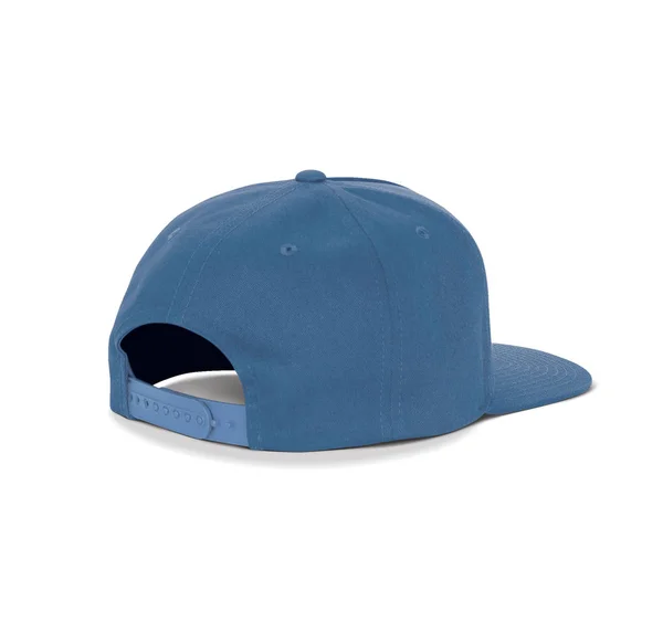 Branco Back View Dançarino Cap Mock Navy Peony Color Para — Fotografia de Stock