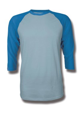 Bu Front View Üç Çeyrek Kollu Beyzbol Tshirt Mock Up Aqua Marine Color içine grafik yapıştırma, Vitrin bir grafik tasarım yanlısı gibi tasarımlar