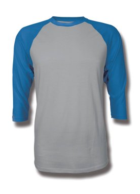 Bu Front View Üç Çeyrek Kollu Beyzbol Tshirt Mock Up Harbor Mist Renk içine grafik yapıştırma, Vitrin bir grafik tasarım yanlısı gibi tasarımlar