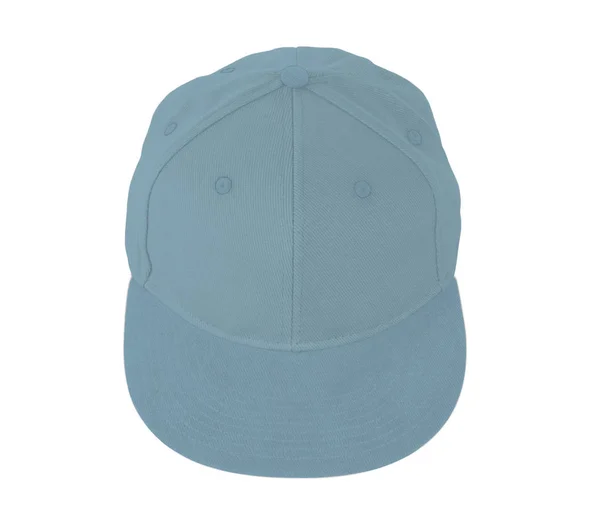 View Snapback Cap Mock Aqua Marine Color Easy Use Add — Stock Photo, Image