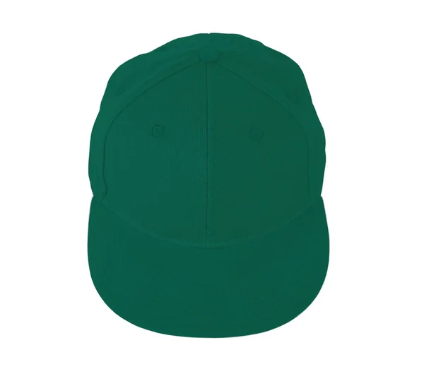 Este View Snapback Cap Mock Lush Meadow Color Fácil Usar — Fotografia de Stock