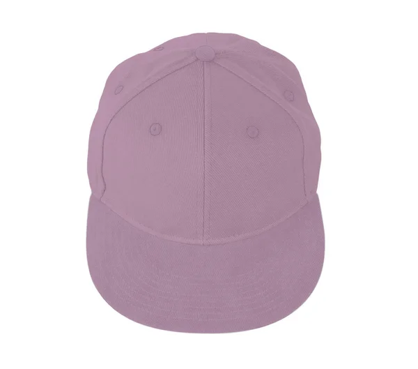 View Snapback Cap Mock Pink Lavender Color Easy Use Add — Stock Photo, Image