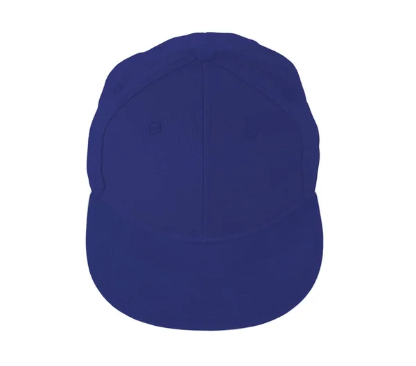 Este View Snapback Cap Mock Royal Blue Color Fácil Usar —  Fotos de Stock