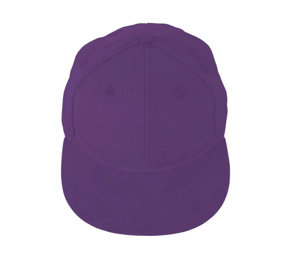 View Snapback Cap Mock Royal Lilac Color Easy Use Add — Stock Photo, Image