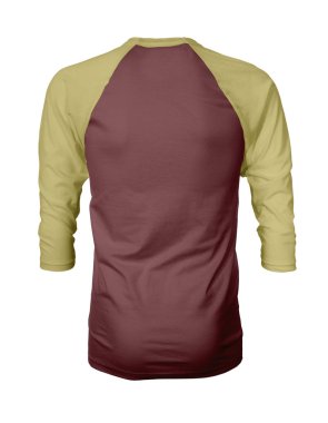 Bu Back View Three Quarter Sleeves Baseball Tshirt Mock Up In Merlot Beries Color şablonlarına güzellik tasarımınızı ekleyerek, bir grafik tasarım pro gibi kendi tasarımlarınızı sergileyin.