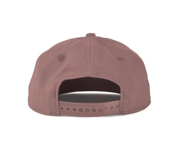 Add Your Graphic Back View Snapback Cap Mock Mellow Rose — Stock Photo, Image