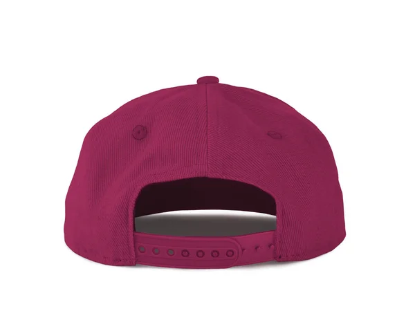 Ajoutez Votre Graphique Modèle Casquette Snapback Back View Couleur Rose — Photo