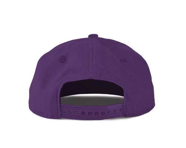 Back View Snapback Cap Mock Royal Leylak Renk Olarak Istediğiniz — Stok fotoğraf