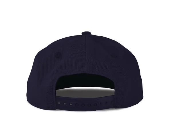 Agregue Gráfico Este Back View Snapback Cap Mock Blue Eclipse — Foto de Stock