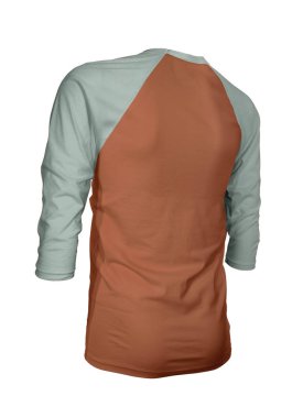 Markanızın logosunu bu Çeyrek Kollu Beyzbol tişörtünde gösterin Çömlek Çamurunda Mock Up. Web siteleriniz ve basılı pazarlama materyalleriniz için