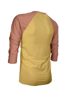 Markanızın logosunu Baharatlı Hardal Renkli Üç Kollu Beyzbol Tişörtü 'nde gösterin. Web siteleriniz ve basılı pazarlama materyalleriniz için