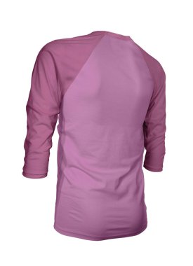 Markanızın logosunu bu Açılı Üç Çeyrek Kollu Beyzbol Tişörtü 'nde gösterin Bahar Crocus Rengi' nde Mock Up. Web siteleriniz ve basılı pazarlama materyalleriniz için