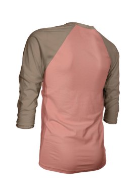 Markanızın logosunu bu Köşeli Üç Kollu Beyzbol tişörtünün üzerinde gösterin Yaz İncir Rengi ile Mock Up. Web siteleriniz ve basılı pazarlama materyalleriniz için