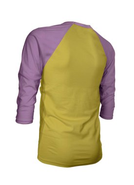 Markanızın logosunu bu Köşeli Üç Kollu Beyzbol tişörtünün üzerinde gösterin Antika Yosun Rengi ile Mock Up. Web siteleriniz ve basılı pazarlama materyalleriniz için