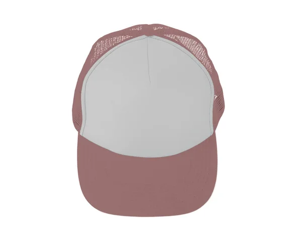 Impressive View Realistic Cap Mock Ash Rose Color Add Your — Stock Photo, Image