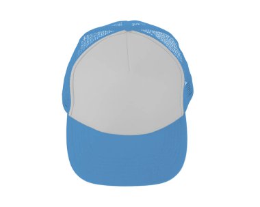 Etkileyici Manzara Gerçekçi Cap Küçük Çocuk Mavi Rengi ile Mock Up. Bu gerçekçi şapka üzerine marka tasarımlarınızı ya da logonuzu ekleyin.
