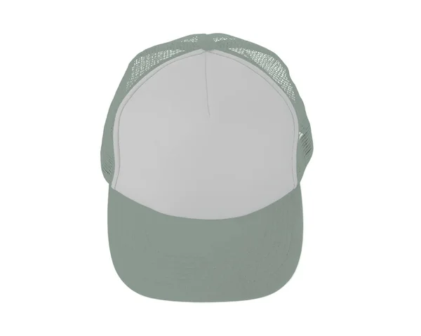 사막의 색깔로 꾸며진 현실적 모자를 인상적으로 수있다 현실적 모자에 브랜드 — 스톡 사진