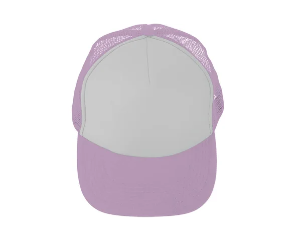 Impressive View Realistic Cap Mock Pink Lavender Color Add Your — Stock Photo, Image