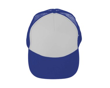 Impressive Up View Realistic Cap Mock Up In Royal Blue Color. Add your brand designs or logo on this realistic hat mock up.