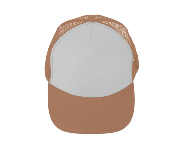 Impressive View Realistic Cap Mock Sand Stone Color Add Your — Φωτογραφία Αρχείου