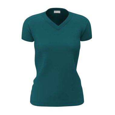 Bu Öndeki Kadın V-Neck tişörtleriyle tasarım sürecinizi kolaylaştırın Yeşil Cennet Rengi Giyin.