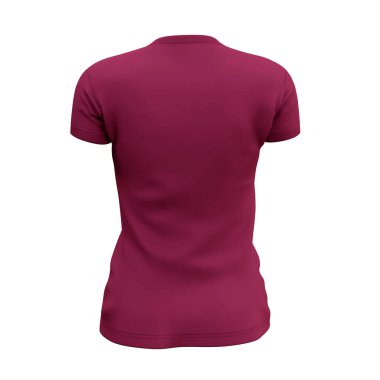 Bu Back View Kadınları V Neck tişörtleri Koyu Sangria renklerinde kullanılması kolaydı, sadece grafiğinizi ekleyin ve her şey tamamdır..