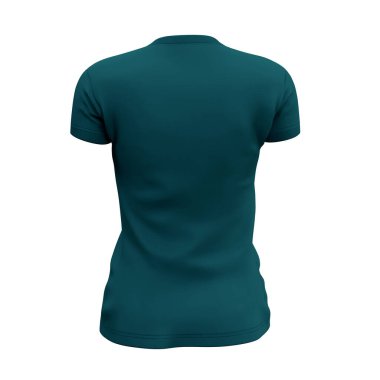 Bu Back View Kadınları V Neck Tişörtleri Yeşil Cennet Rengi ile modellendi, sadece grafiğinizi ekleyin ve her şey tamamdır..