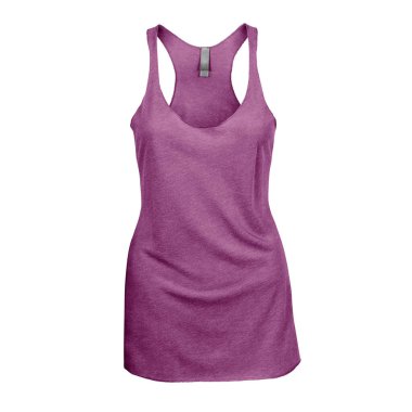 Tank Üstü tasarımınızı bu Ön Görünüm Tribün Yarış Sırtı Üstü Kadınlar İçin Kraliyet Leylak Rengi ile tanıtın.