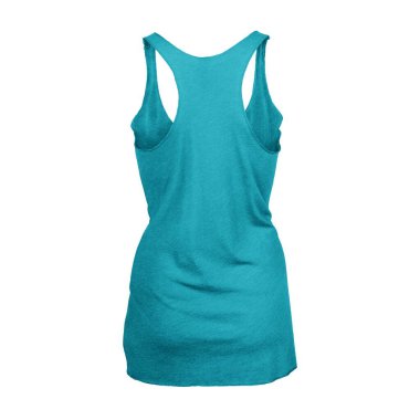 Bu yüksek çözünürlüklü Back View Tri Harman Yarışçısı Tank Top in Scuba Blue Color Kadınlar için tasarımınızı birkaç dakika içinde fotoğraf gerçekliği olarak gerçekleştirecek.
