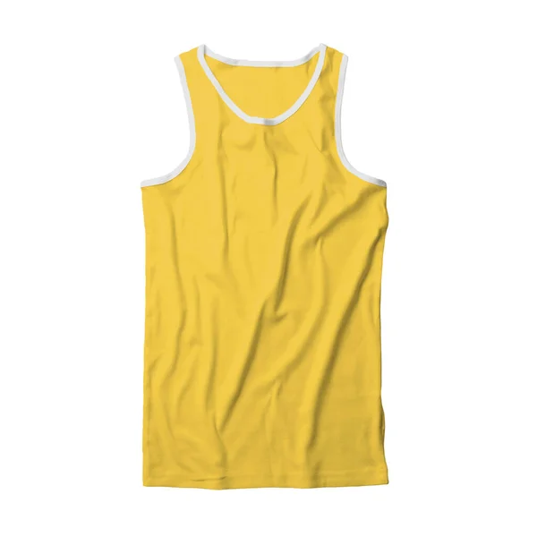 Show Your Design Pro Using Front View Male Tank Top — Stock Photo, Image