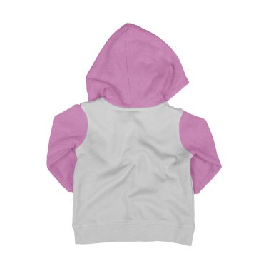 Bebek için, güzel ve inanılır bir kapüşonlu şablon yaratmak için, Kraliyet Leylağı renginde fermuar görüntüsü