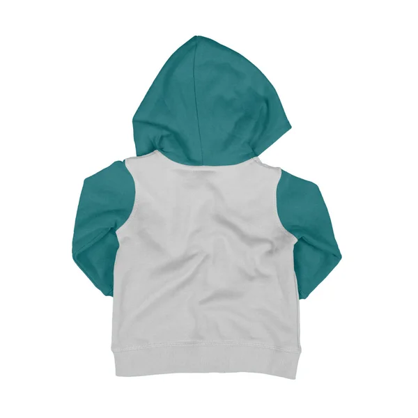 Back View Zip Hoodie Mock Green Eden Color Dla Niemowląt — Zdjęcie stockowe