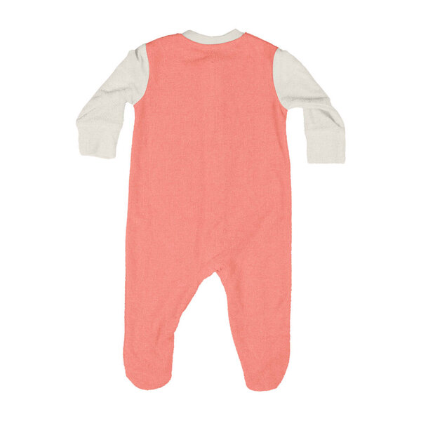 This Back View Sweet Baby Jumpsuit Mock Up In Living Coral Color will fulfill your needs, will allow you to create beautiful product with your own design.