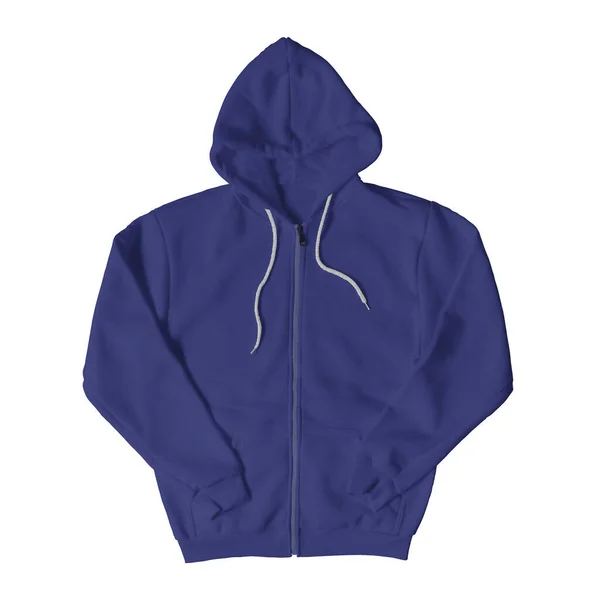 프론트 Royal Blue Color Hoopper Mockup 당신의 Hoodie 파일을 판매하기 — 스톡 사진