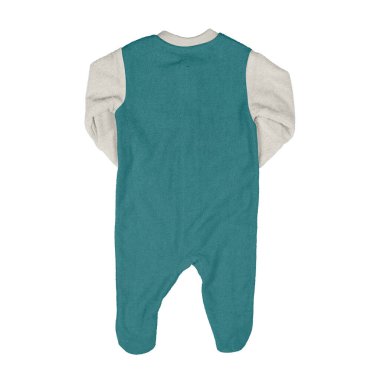 Bu Arkadan Bakış Güzel Bebek Tulumu Yeşil Cennet Rengi, tasarımınızı popüler yapacak ve harika görünecek.