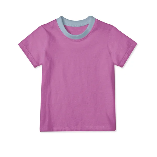 以专业的方式展示您的设计与这些经典的婴儿T恤调料在皇家丁香色 — 图库照片