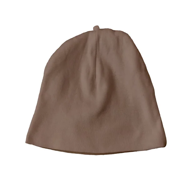 Cute Baby Hat Mock Royal Brown Color Professional Looking Mockup — Stock Photo, Image