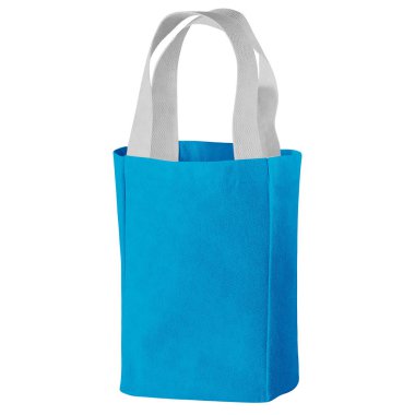 Tasarımına gerçekçi bir dokunuş ver Bu değerli pamuk şarap torbası Mercan mavisi renkte.