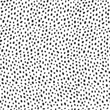 Birçok el çizimi noktalı soyut bir arkaplan. Siyah beyaz arka plan. Duvar kağıdı, ambalaj kağıdı, tekstil.