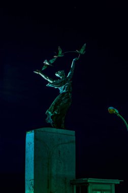 Kiev, Ukrayna Mayıs 2019. Anıtsal heykel 