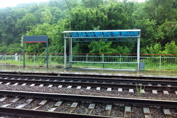 Caminhos Ferro Estação Aldeia — Fotografia de Stock