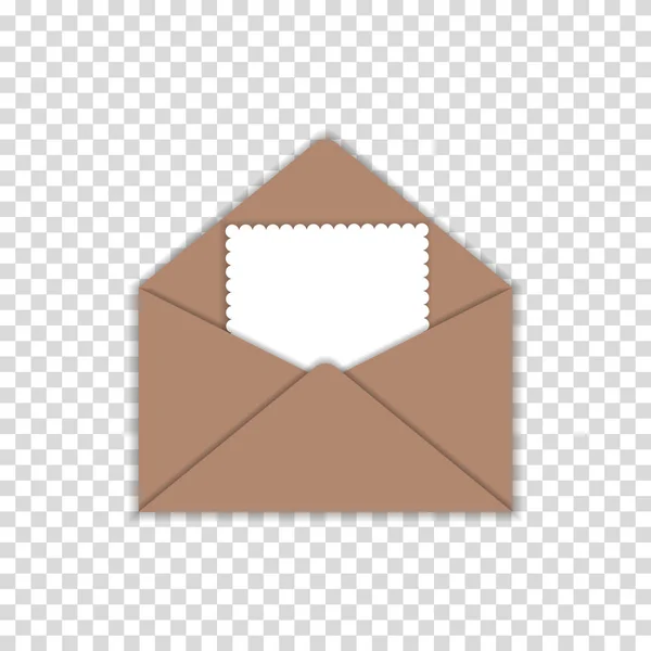 Ανοικτή Επιστολή Για Συγχαρητήρια Καρτ Ποστάλ Διαφανές Φόντο — Διανυσματικό Αρχείο