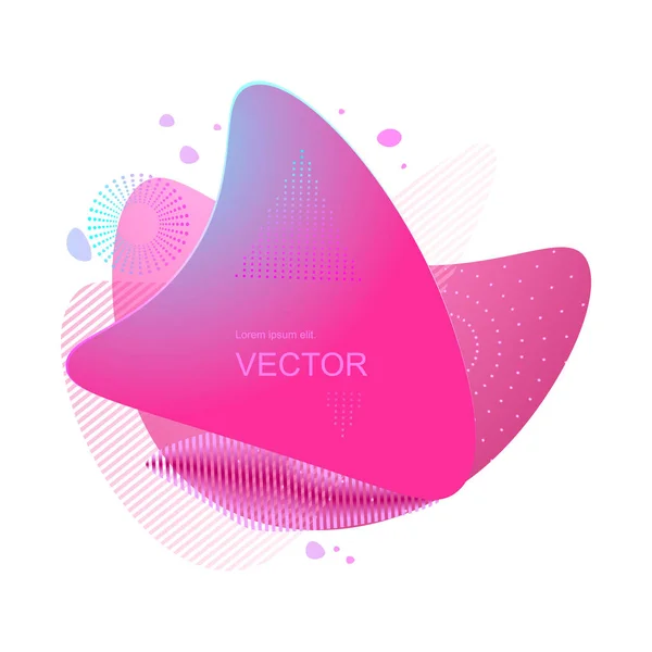 Banner de gradiente abstracto. Puntos degradados con texturas en un estilo moderno de moda, rosa, azul . — Vector de stock