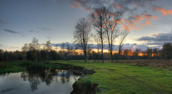 Paysage Matin Rivière Klyazma Région Moscou Russie — Photo