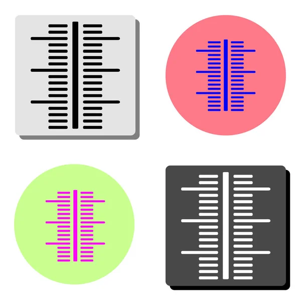 Thermometer Eenvoudige Platte Vector Pictogram Illustratie Vier Verschillende Kleuren Achtergronden — Stockvector