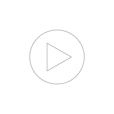 oyun. Basit düz vektör simge tasarlamak. Anahat satırı simgesi - düzenlenebilir kontur