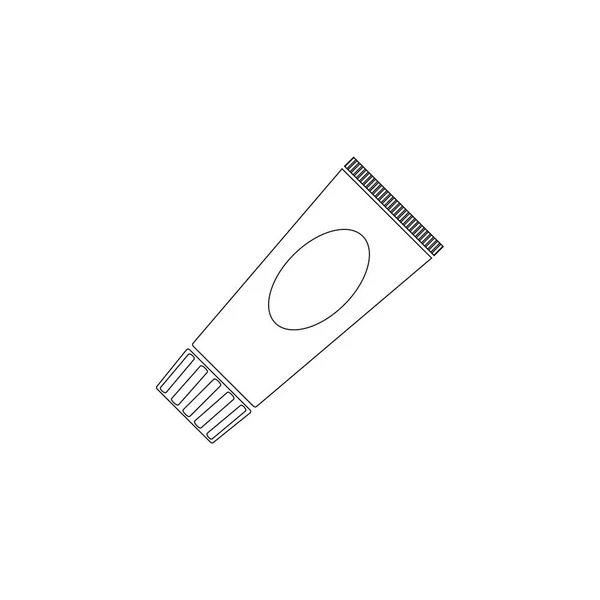 Rohr Einfache Darstellung Des Flachen Vektorsymbols Umrisssymbol Editierbarer Strich — Stockvektor